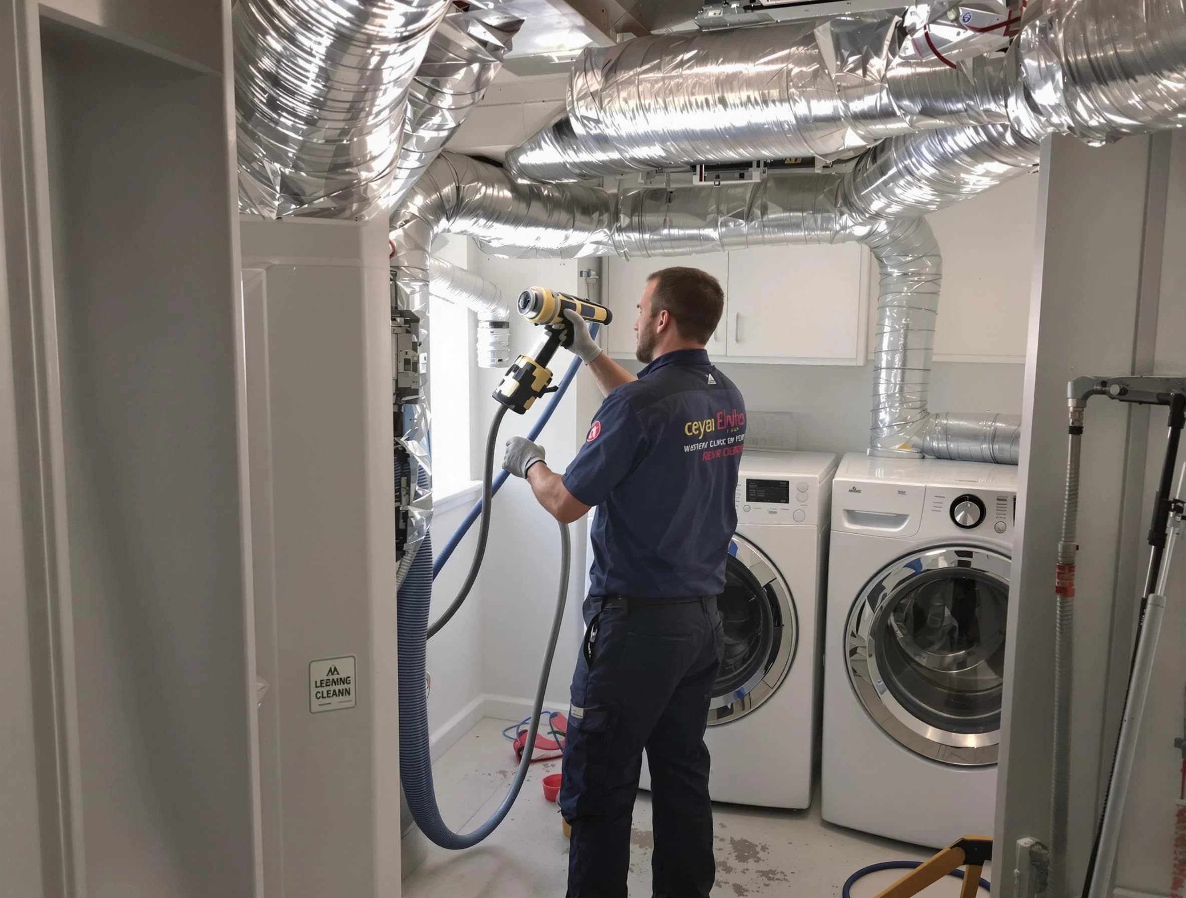 El Cerro Mission Dryer Vent Cleaning specialist using advanced equipment for thorough duct cleaning in El Cerro Mission